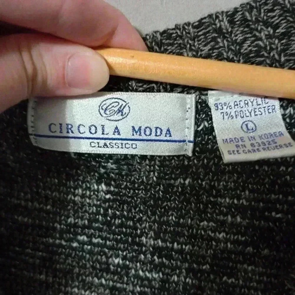 Vtg Circola Moda  Sweater Vest Mens Sz L Classic Retro Nerd Sophisticated Y2K - Picture 2 of 6